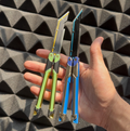 RGX Butterfly Knife - Green (Life Sized Blunt Knife)